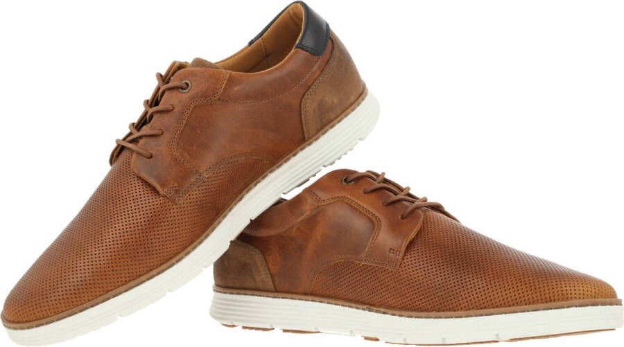 Bullboxer Lace-Up Male Tan Cogna Veterschoenen