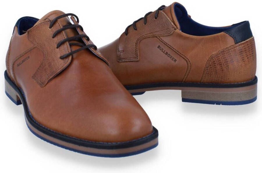 Bullboxer Lace-Up Men Tan Cogna Veterschoenen