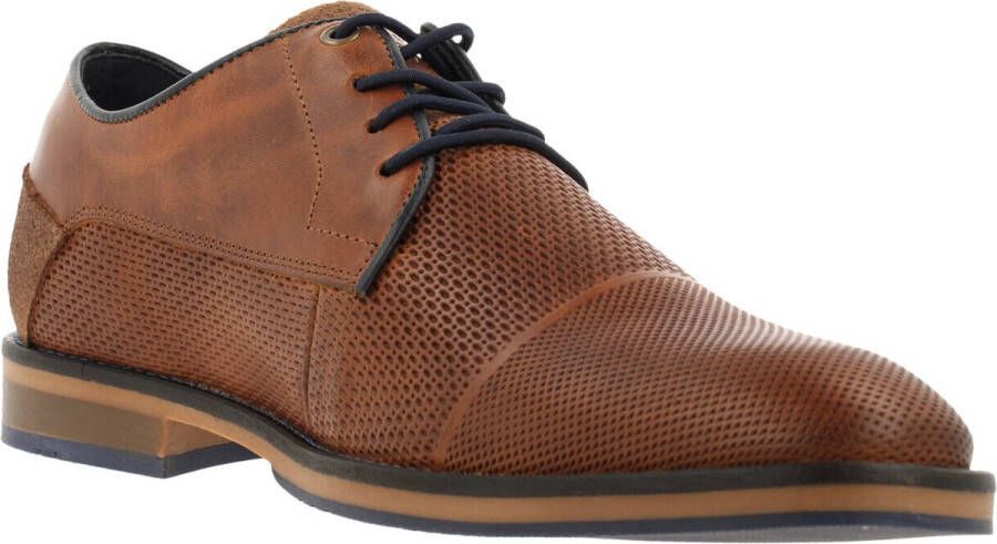 Bullboxer Lace-Up Men Tan Cogna Veterschoenen