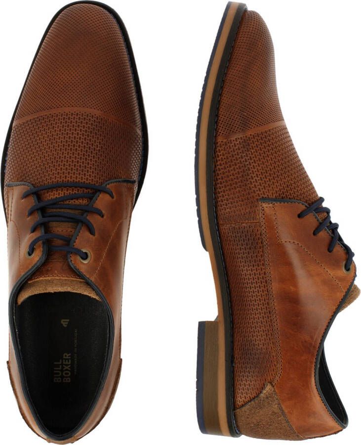 Bullboxer Lace-Up Men Tan Cogna Veterschoenen