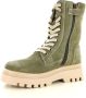 Bullboxer | Meisjes veterboot | Groen suede - Thumbnail 5