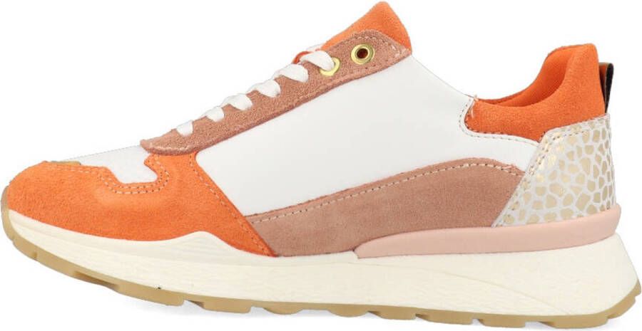 Bullboxer Sneakers AEX001E5C_SLOR Wit Oranje