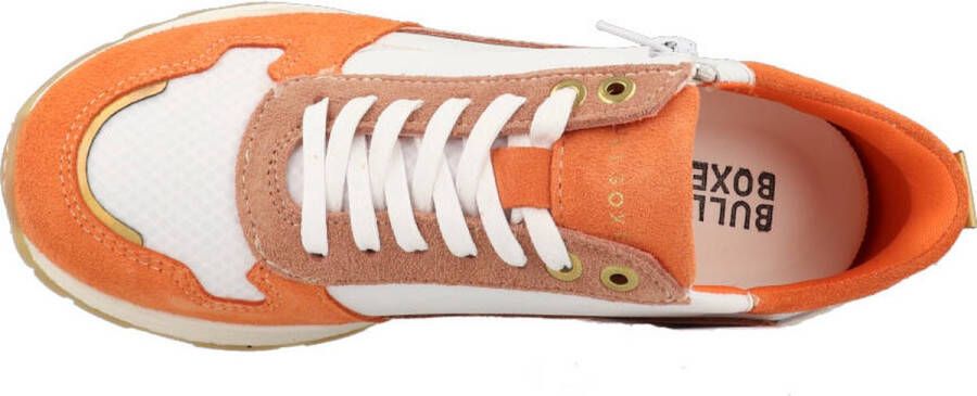 Bullboxer Sneakers AEX001E5C_SLOR Wit Oranje