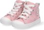 BunniesJR Bunnies JR 221235 170 Meisjes Hoge Sneakers Roze Nubuck Veters - Thumbnail 4