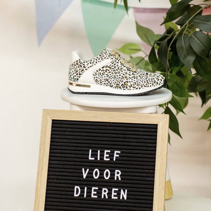 BunniesJR 221481-913 Meisjes Lage Sneakers Print Kunststof Veters