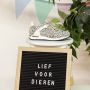 BunniesJR Bunnies JR 221481-913 Meisjes Lage Sneakers Print Kunststof Veters - Thumbnail 3