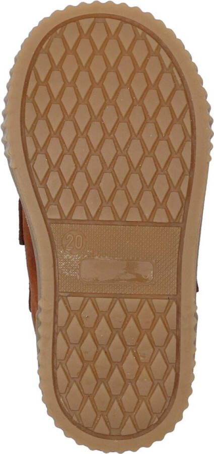 BunniesJR 221662-513 Jongens Hoge Sneakers Bruin Leer Klittenband