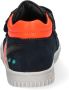 BunniesJR Bunnies JR 221662 529 Jongens Hoge Sneakers Blauw Oranje Leer Klittenband - Thumbnail 4