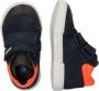 BunniesJR Bunnies JR 221662 529 Jongens Hoge Sneakers Blauw Oranje Leer Klittenband - Thumbnail 5