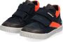 BunniesJR Bunnies JR 221662 529 Jongens Hoge Sneakers Blauw Oranje Leer Klittenband - Thumbnail 6