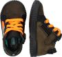 BunniesJR Bunnies JR 221663 569 Jongens Hoge Sneakers Groen Oranje Leer Veters - Thumbnail 9