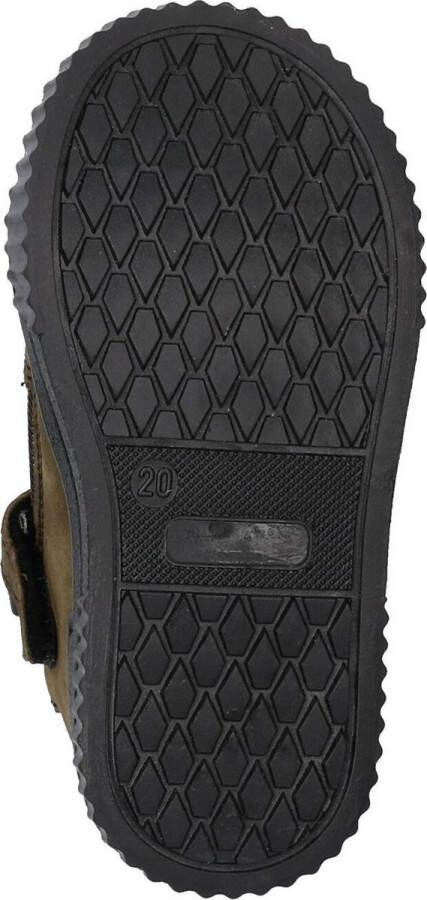 BunniesJR 221663-569 Jongens Hoge Sneakers Groen Oranje Leer Veters