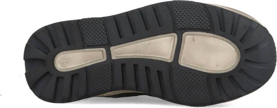 BunniesJR 221841-568 Jongens Hoge Sneakers Groen Leer Klittenband
