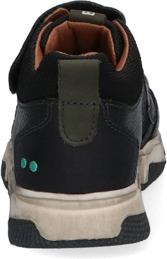BunniesJR 221841-568 Jongens Hoge Sneakers Groen Leer Klittenband