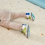 BunniesJR Bunnies JR 222122-502 Jongens Babysneakertjes Beige Leer Veters - Thumbnail 4