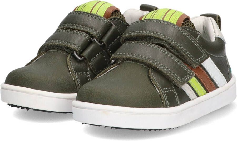 BunniesJR Bunnies JR Laurens Louw Jongens Lage Sneakers Bruin Leer Klittenband - Foto 3
