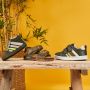 BunniesJR Bunnies JR Laurens Louw Jongens Lage Sneakers Bruin Leer Klittenband - Thumbnail 6