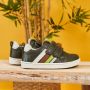 BunniesJR Bunnies JR Laurens Louw Jongens Lage Sneakers Bruin Leer Klittenband - Thumbnail 7