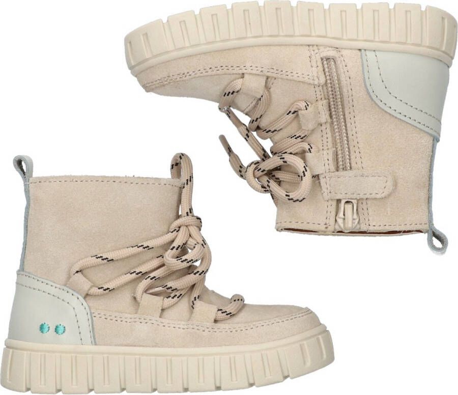 BunniesJR 222661-406 Meisjes Enkellaarsjes Beige Suède Veters