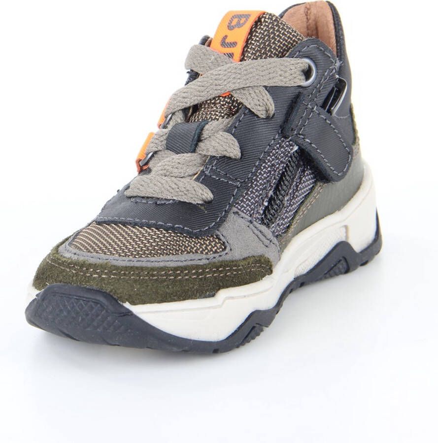 BunniesJR Bunnies JR 222848 569 Jongens Hoge Sneakers Groen Leer Veters - Foto 14