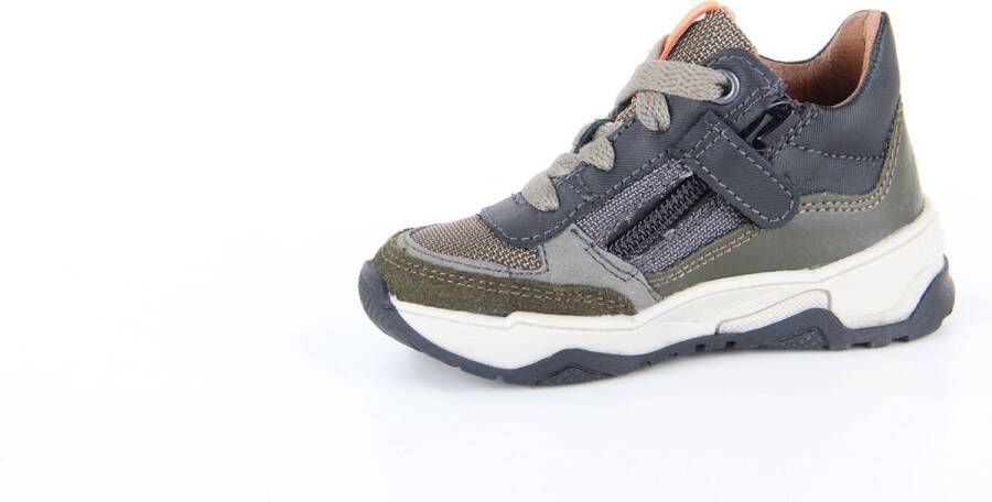 BunniesJR Bunnies JR 222848 569 Jongens Hoge Sneakers Groen Leer Veters - Foto 15