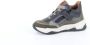 BunniesJR Bunnies JR 222848 569 Jongens Hoge Sneakers Groen Leer Veters - Thumbnail 15