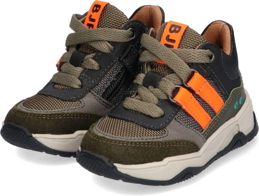 BunniesJR Bunnies JR 222848 569 Jongens Hoge Sneakers Groen Leer Veters - Foto 10
