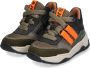 BunniesJR Bunnies JR 222848 569 Jongens Hoge Sneakers Groen Leer Veters - Thumbnail 10