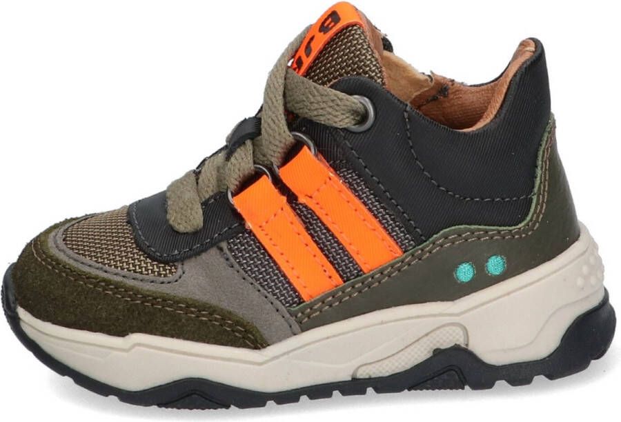 BunniesJR Bunnies JR 222848 569 Jongens Hoge Sneakers Groen Leer Veters - Foto 12