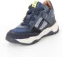 BunniesJR Bunnies JR 222848 589 Jongens Hoge Sneakers Blauw Leer Veters - Thumbnail 15