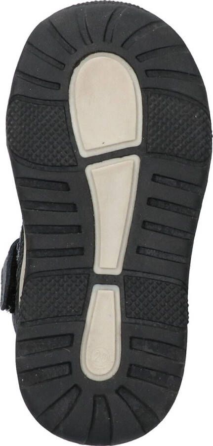 BunniesJR 222848-589 Jongens Hoge Sneakers Blauw Leer Veters