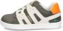 BunniesJR Bunnies JR 223322-569 Jongens Lage Sneakers Groen Beige Oranje Leer Veters - Thumbnail 8