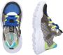 BunniesJR Bunnies JR 223440-589 Jongens Lage Sneakers Zwart Grijs Geel Suède Veters - Thumbnail 5