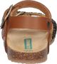 BunniesJR Babette Beach Meisjes Platte Sandalen Bruin Print Imitatieleer Gesp - Thumbnail 4