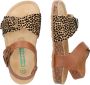 BunniesJR Babette Beach Meisjes Platte Sandalen Bruin Print Imitatieleer Gesp - Thumbnail 7