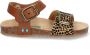 BunniesJR Babette Beach Meisjes Platte Sandalen Bruin Print Imitatieleer Gesp - Thumbnail 8