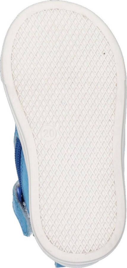 BunniesJR Bunnies JR 221235-223 Jongens Hoge Sneakers Blauw Nubuck Veters