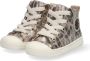 BunniesJR Bunnies JR 221235-906 Hoge Sneakers Goud Print Leer Veters - Thumbnail 8