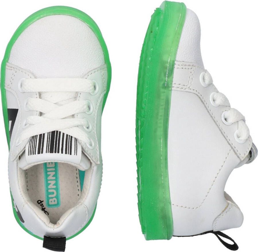 BunniesJR Bunnies JR 221322-500 Jongens Lage Sneakers Wit Leer Veters - Foto 6