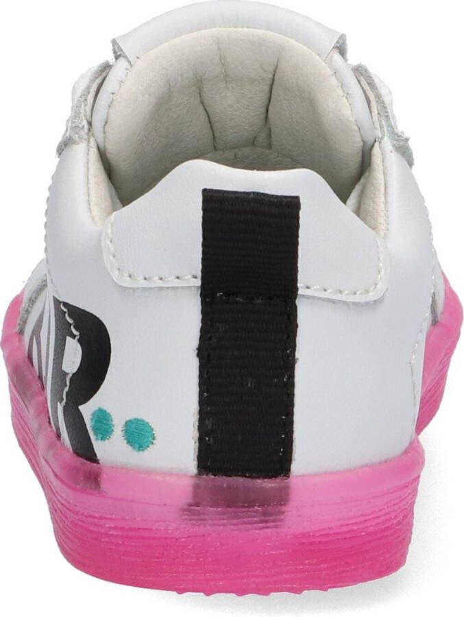 BunniesJR Bunnies JR 221322-600 Meisjes Lage Sneakers Wit Leer Veters