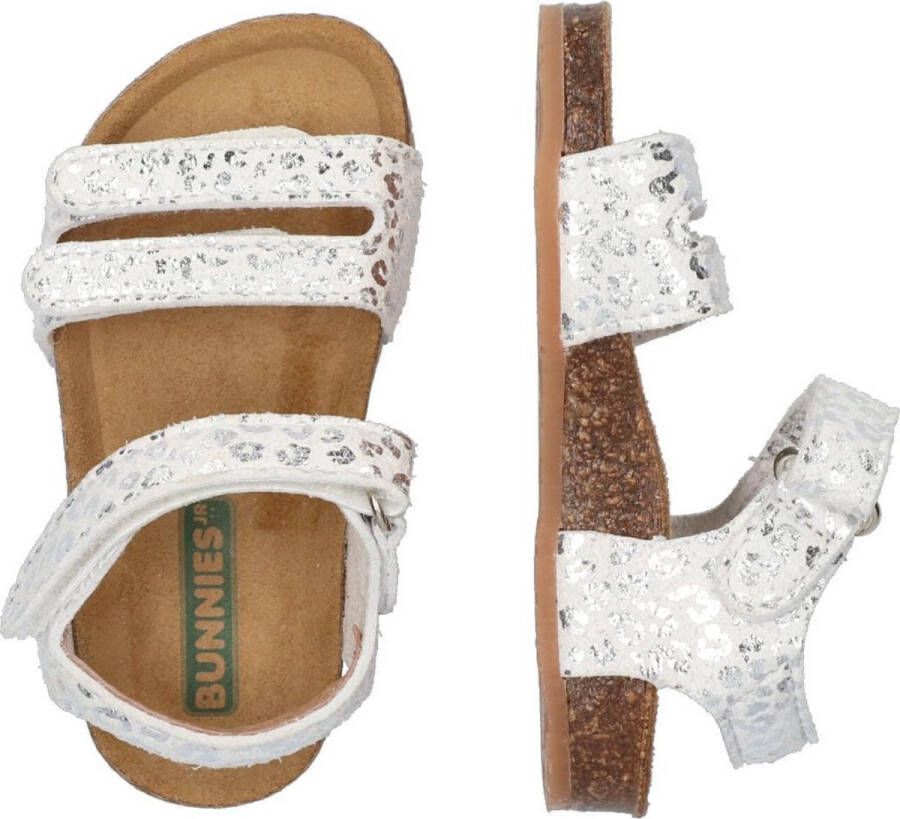 BunniesJR Bunnies JR 221409-591 Meisjes Sandalen Zilver Leer Klittenband