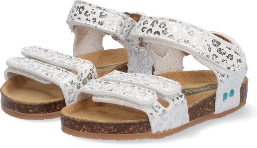 BunniesJR Bunnies JR 221409-591 Meisjes Sandalen Zilver Leer Klittenband