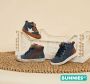 BunniesJR Bunnies JR 221521-129 Jongens Babysneakertjes Blauw Nubuck Veters - Thumbnail 9