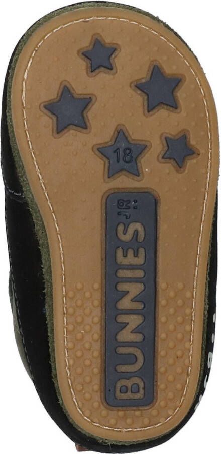 BunniesJR Bunnies JR 221521-169 Jongens Babysneakertjes Groen Nubuck Veters