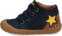 BunniesJR Bunnies JR 221551-129 Jongens Hoge Sneakers Blauw Nubuck Veters - Thumbnail 2