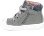 BunniesJR Bunnies JR 221630 169 Jongens Hoge Sneakers Groen Nubuck Veters - Thumbnail 13
