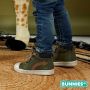 BunniesJR Bunnies JR 221630 169 Jongens Hoge Sneakers Groen Nubuck Veters - Thumbnail 10