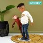 BunniesJR Bunnies JR 221635-229 Jongens Hoge Sneakers Blauw Nubuck Veters - Thumbnail 6