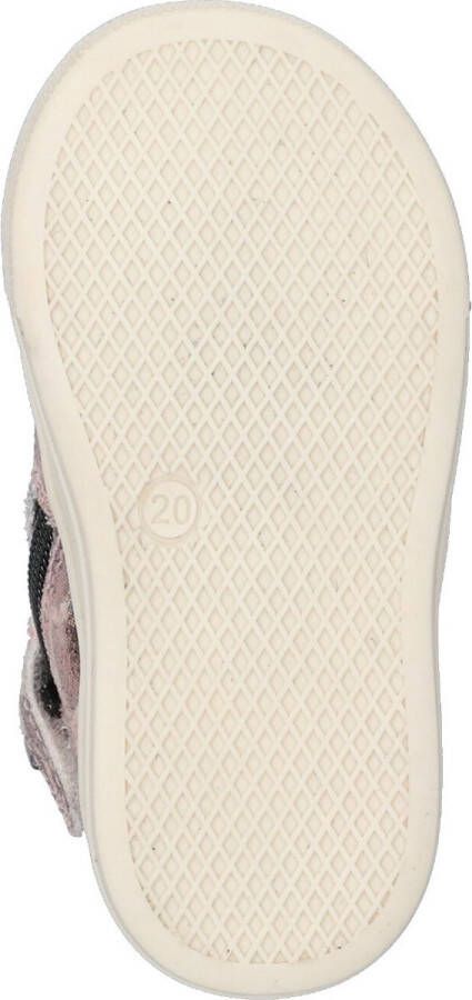 BunniesJR Bunnies JR 221635-996 Meisjes Hoge Sneakers Roze Print Leer Veters