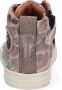 BunniesJR Bunnies JR 221635 996 Meisjes Hoge Sneakers Roze Print Leer Veters - Thumbnail 6